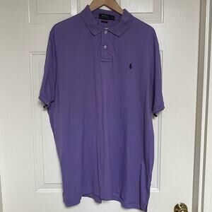 POLO Ralph Lauren Purple Polo Shirt Vibrant XL preppy classic fit EUC